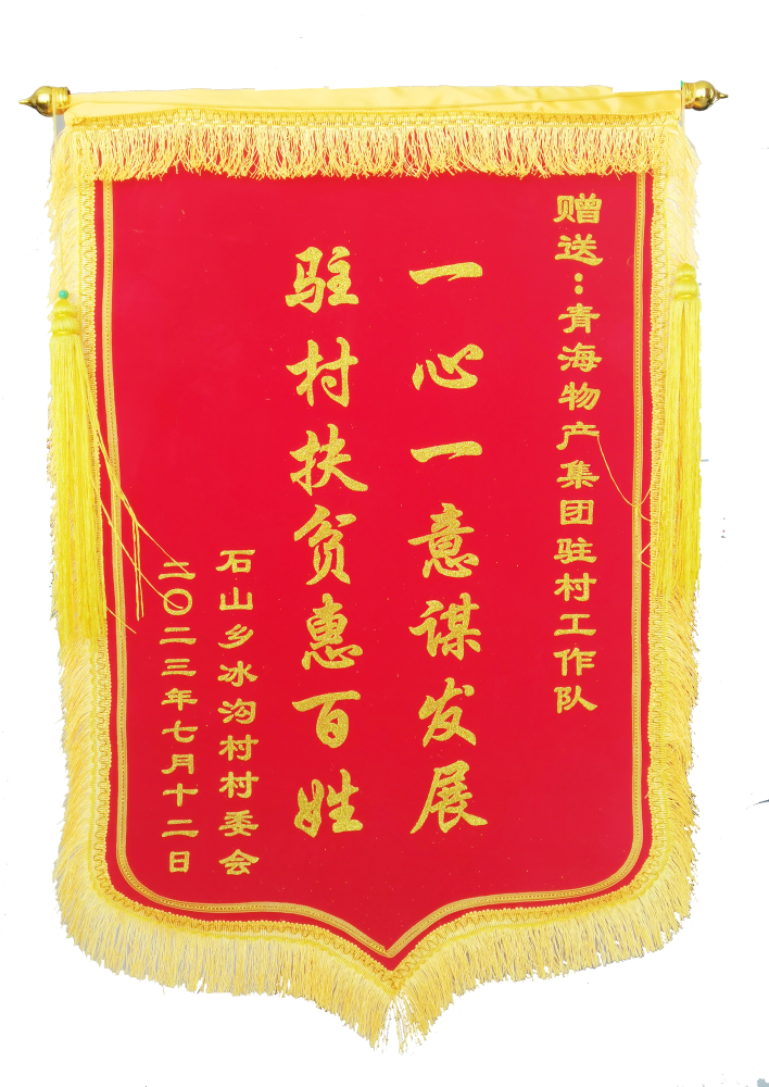 駐村幫扶惠百姓 情滿冰溝暖人心 &mdash;&mdash;省物產(chǎn)集團駐村工作隊期滿離任獲贈錦旗